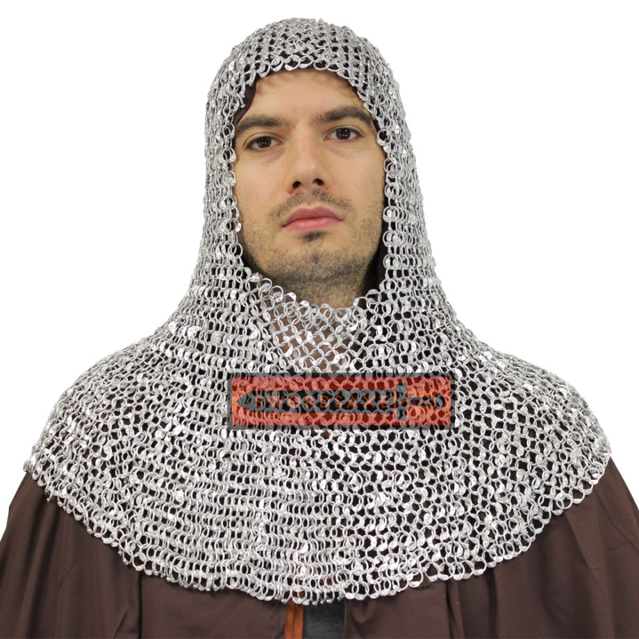 Chainmail_Coif_Aluminum_Chain_Head_Armor_Medieval_Knight_Metal_Helm_4_in_1_Weave