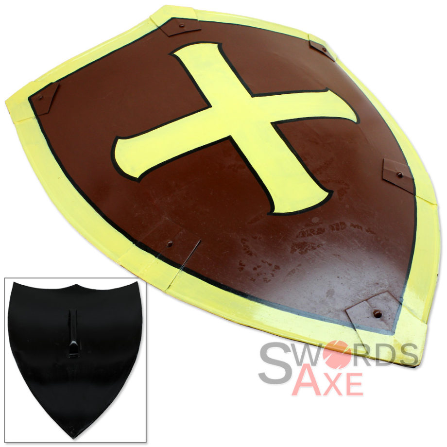 Dark_Knight_Crusader_Medieval_Heater_Shield_w_Cross_Brown__Yellow