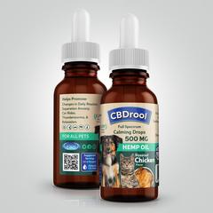 CBDrool's Full Spectrum Flavored CBD Oil - For All Pets (500mg)